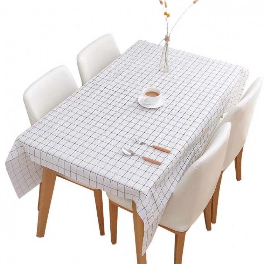 {XẢ KHO} KHĂN TRẢI BÀN CHỐNG THẤM NƯỚC KẺ ( 137X180CM )