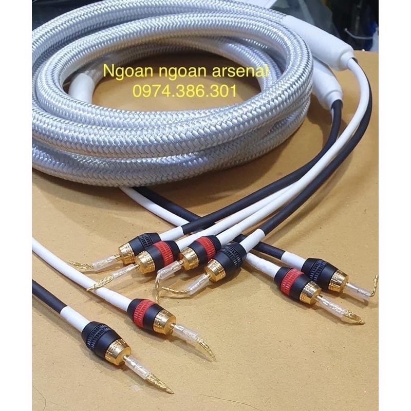 Dây loa 2* 4mm dẹt, tròn lõi bạc+ đồng cao cấp nhập khẩu FSK