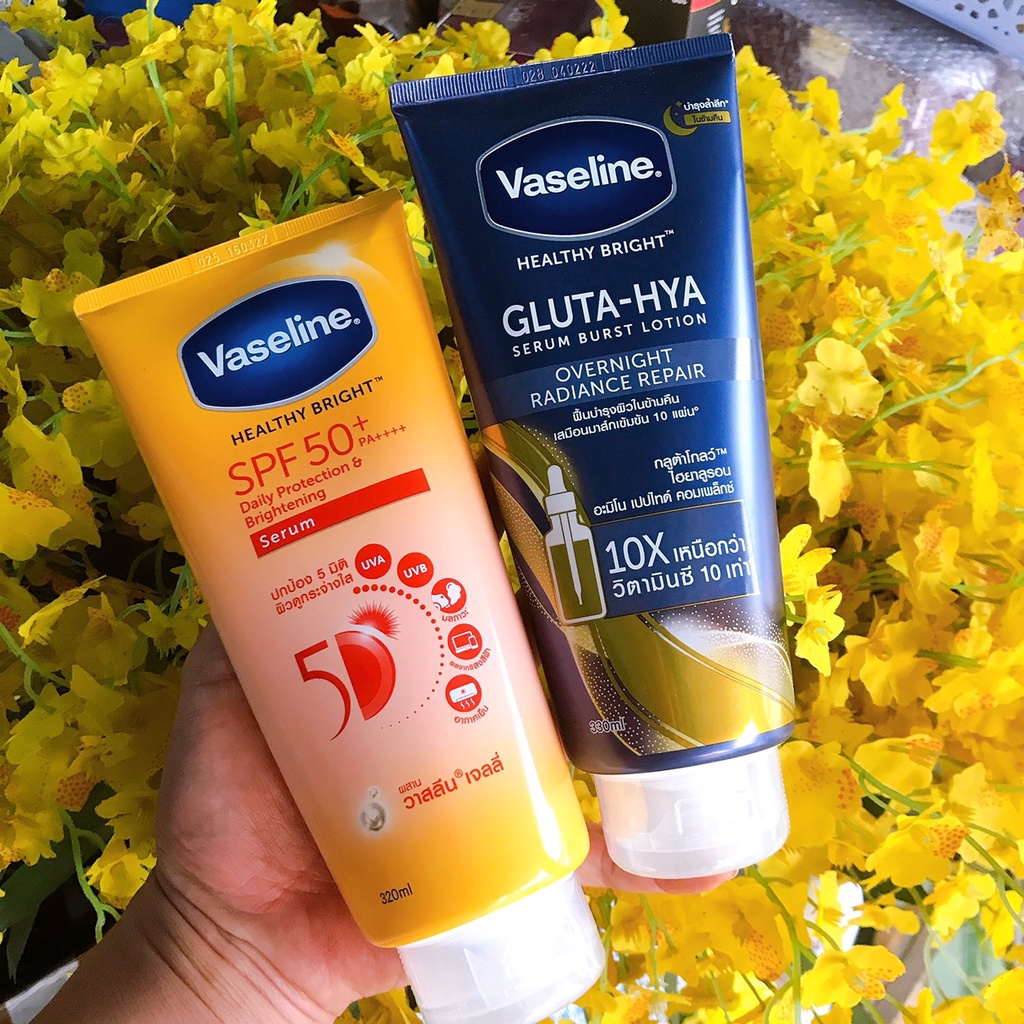 [MẪU MỚI 2022] VASELINE 50X HEALTHY BRIGHT SPF50+ PA++++ Daily Proctection &amp; Brightening Serum Thái Lan