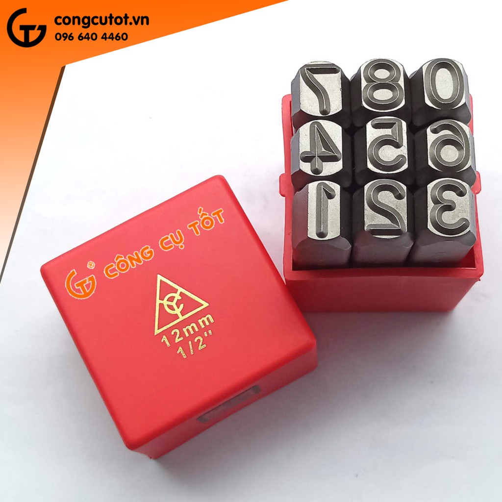 Bộ đóng số Xuôi TOP cỡ 12mm Thép Cr-V