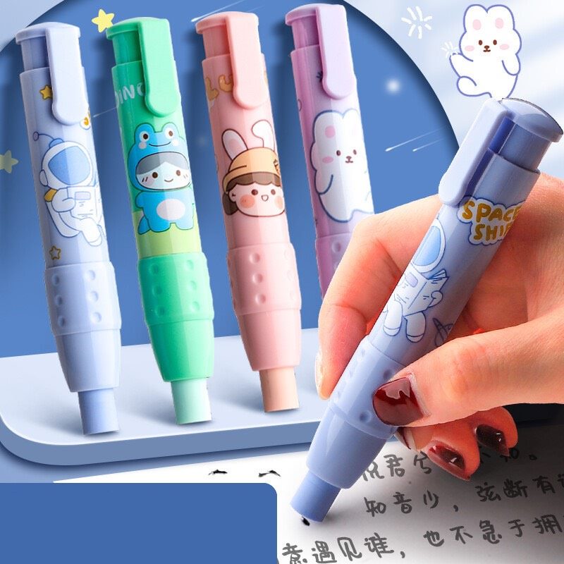 Gôm viết chì bấm kèm 2 ruột gôm thay thế