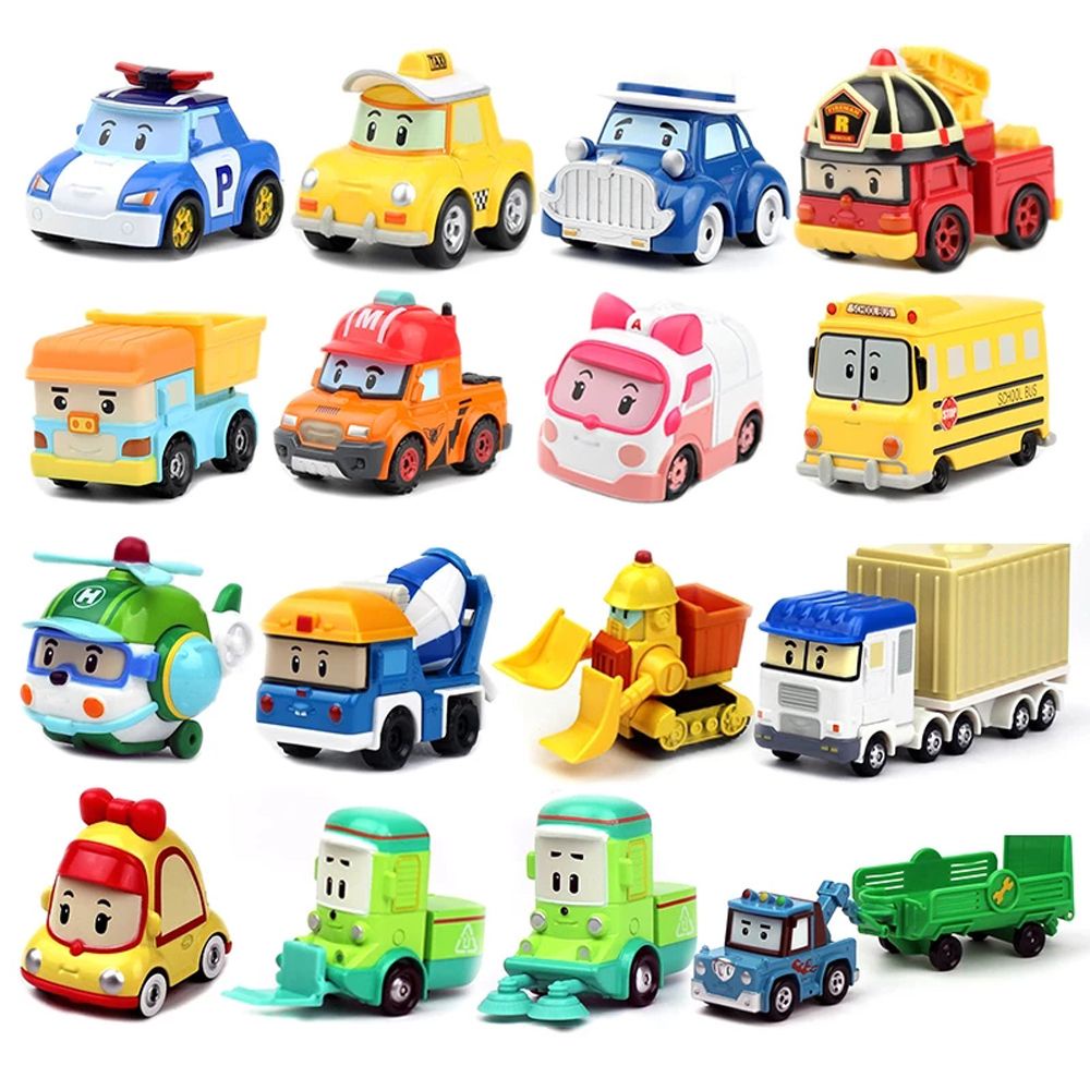Đồ chơi xe hơi phong cách hoạt hình Robocar Poli bằng hợp kim quà tặng cho trẻ em