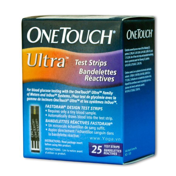 Que thử đường huyết OneTouch Ultra hàng công ty chính hãng date xa