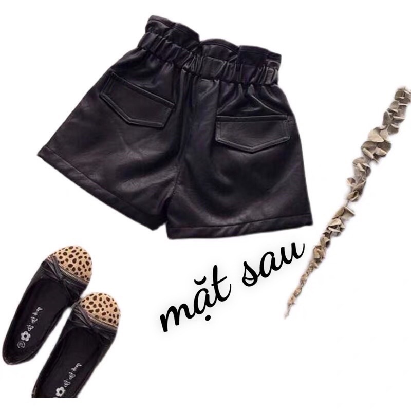 Quần sooc da bé gái