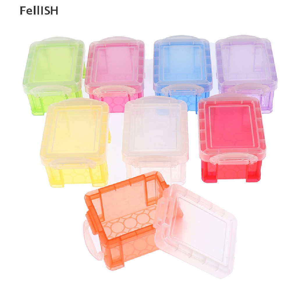 Set 2 Hộp Nhựa Mini Dễ Thương Sáng Tạo Dành Cho Nhà Búp Bê 439br