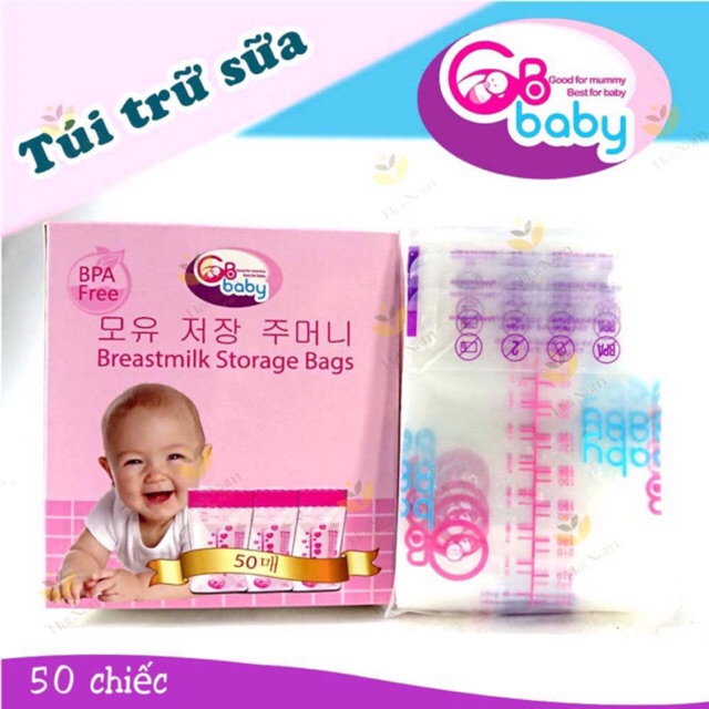 Hộp 50 túi trữ sữa GB BABY