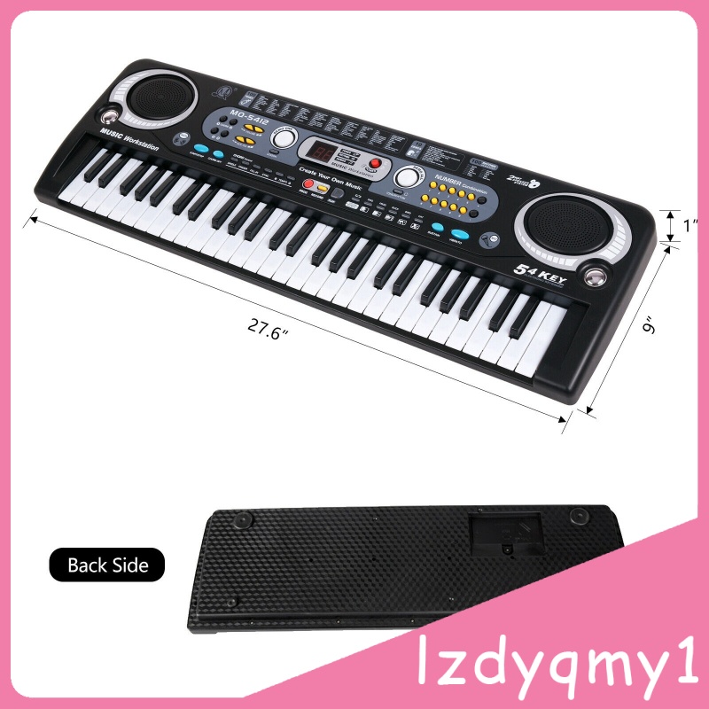 Pretty  54-Key USB Keyboard Musicial Instruments Electric Digital Piano for Kids