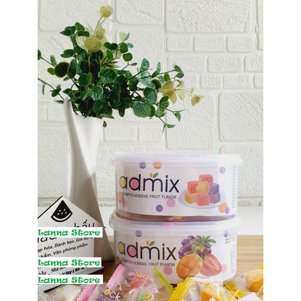 Kẹo dẻo trái cây ADMIX thơm, dẻo, ngon ngọt Hộp 308 gram - Hàn Quốc