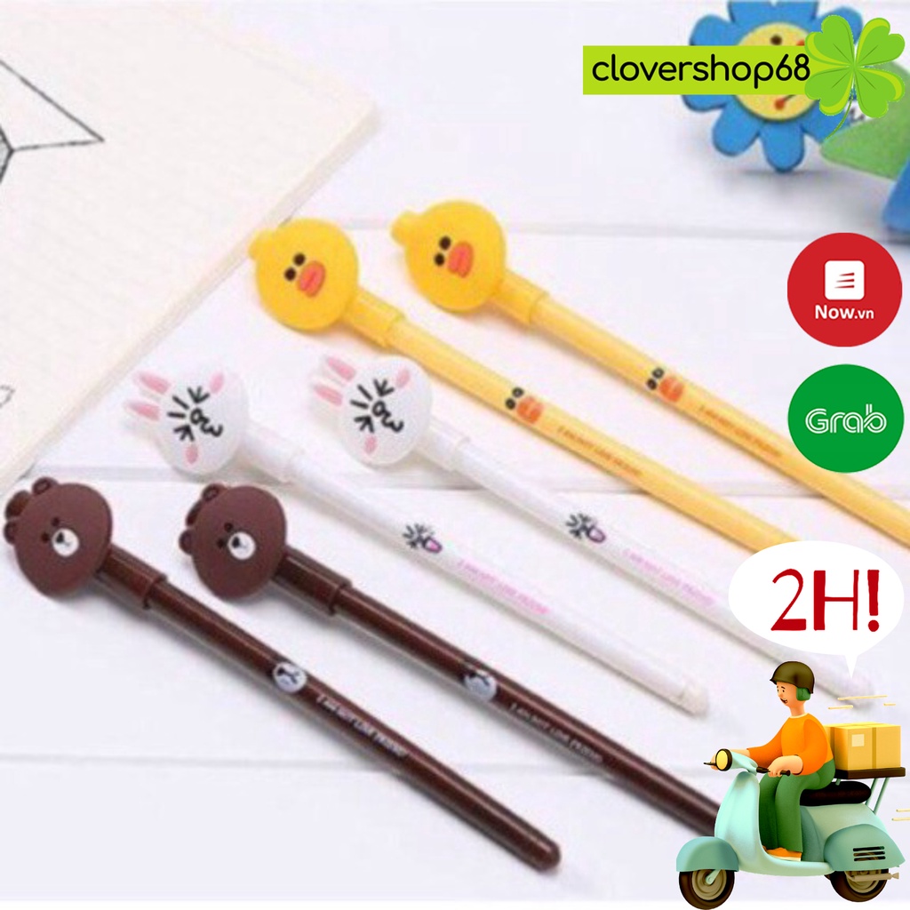 Bút Line Gấu - Thỏ - Vịt    Clovershop68