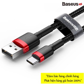 Cáp sạc nhanh, truyền dữ liệu tốc độ cao Baseus Cafule Type C cho Samsung S8/S9/ Note8/ Note9/ Xiaomi/ Huawei/ Oppo/Noki