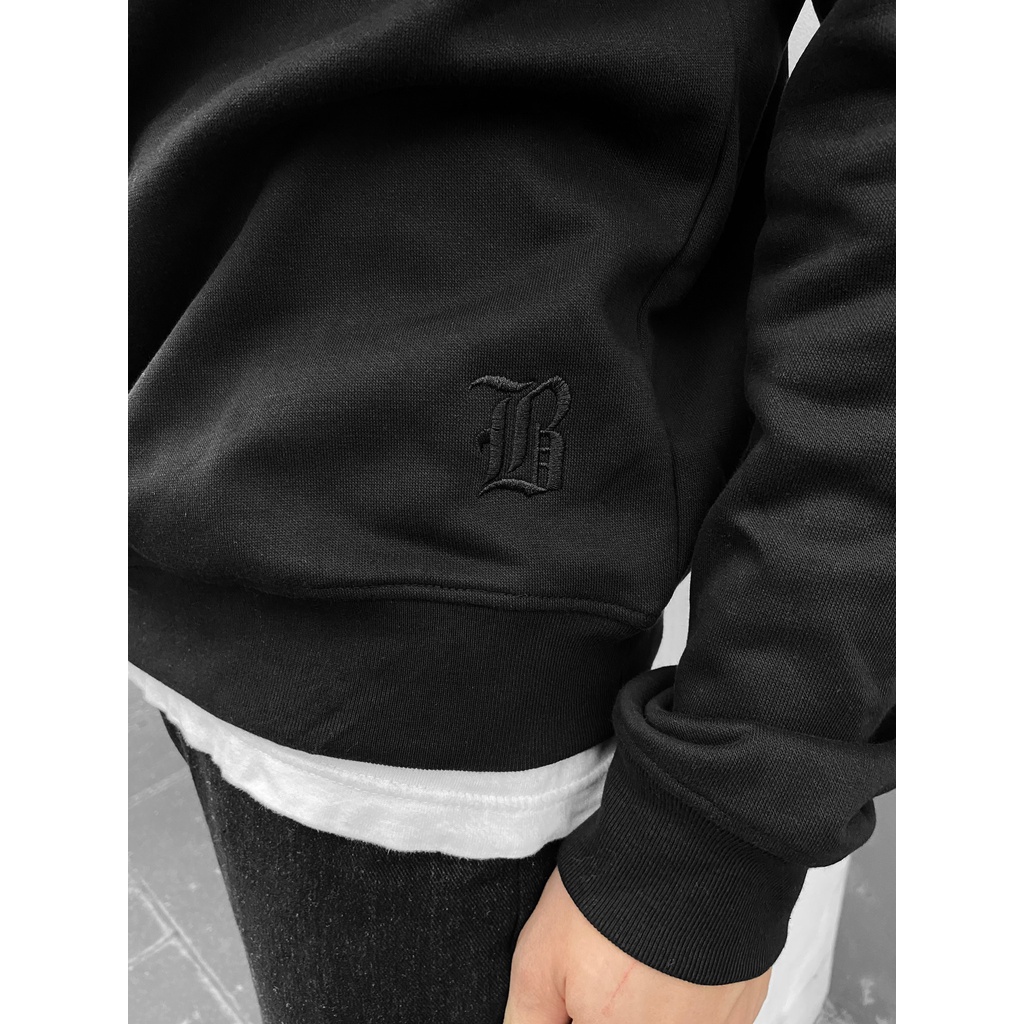 Áo sweater nỉ dài tay The Bad God Emboss