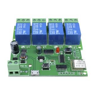 New DC 5V 7-32V 4 Channel WiFi Wireless Relay Delay Switch Control Module with APP Ewelink
