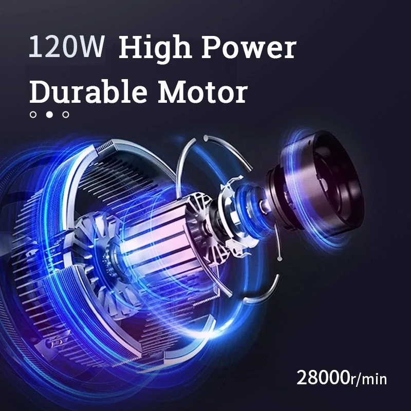 Máy hút bụi cầm tay không dây 2 trong 1 19000Pa dành cho làm sạch xe hơi