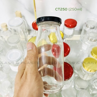 BỘ 10 CHAI THỦY TINH 250ML ĐỰNG SỮA HẠT, THỨC UỐNG SIÊU ĐẸP