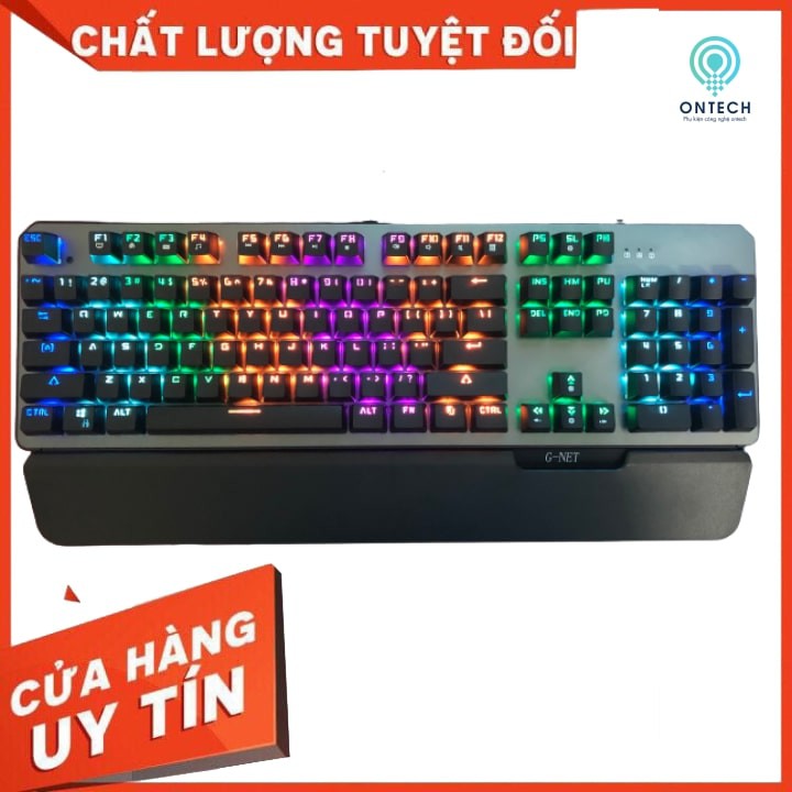 Bàn phím gaming cơ Gnet K68 Led rainbow