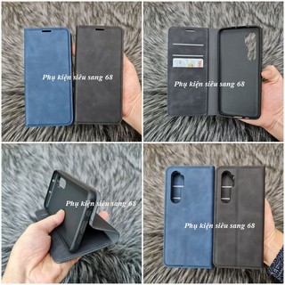 Bao da pu gấp 2 mặt phù hợp với dòng đt xiaomi mi note 10 lite