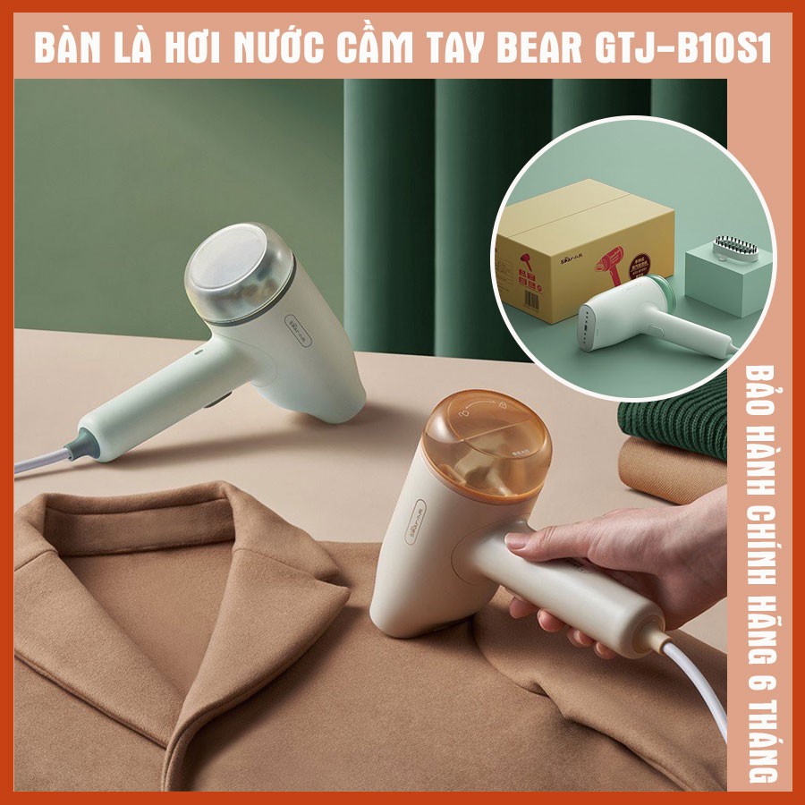 Bàn là hơi nước cầm tay Bear GTJ-B10S1- Công suất 1000W, nhỏ gọn, tiện lợi bảo hành chính hãng 6 tháng