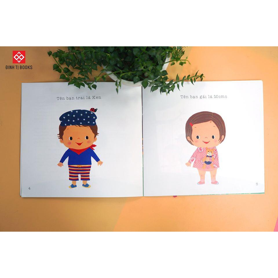 [Mã LIFEMALL995 giảm 10% đơn 99K] Sách Ehon - Momo và Ken - BỘ SÁCH KỸ NĂNG cho bé từ 2- 6 tuổi - Bộ 5 cuốn