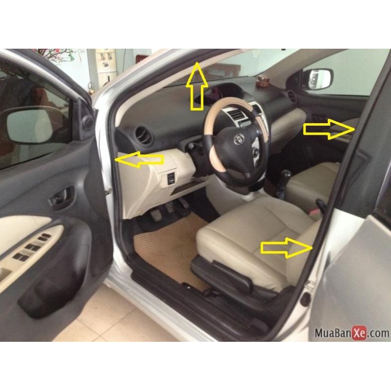 Gioăng / Ron khung cửa Vios 08-13 -tặng vòng xoay hương hoa