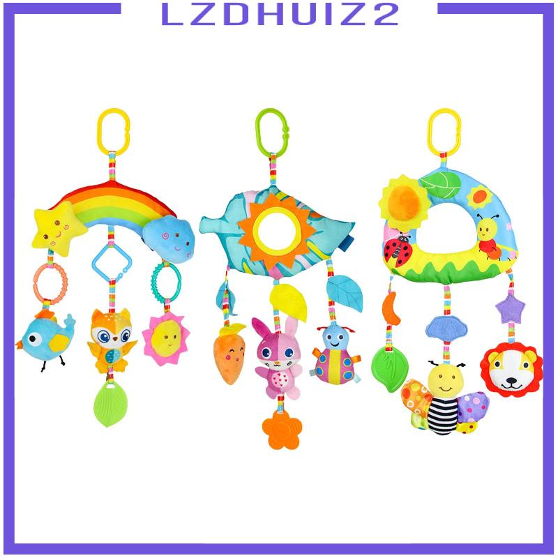 Đồ Chơi Treo Xe Đẩy Em Bé Hình Động Vật