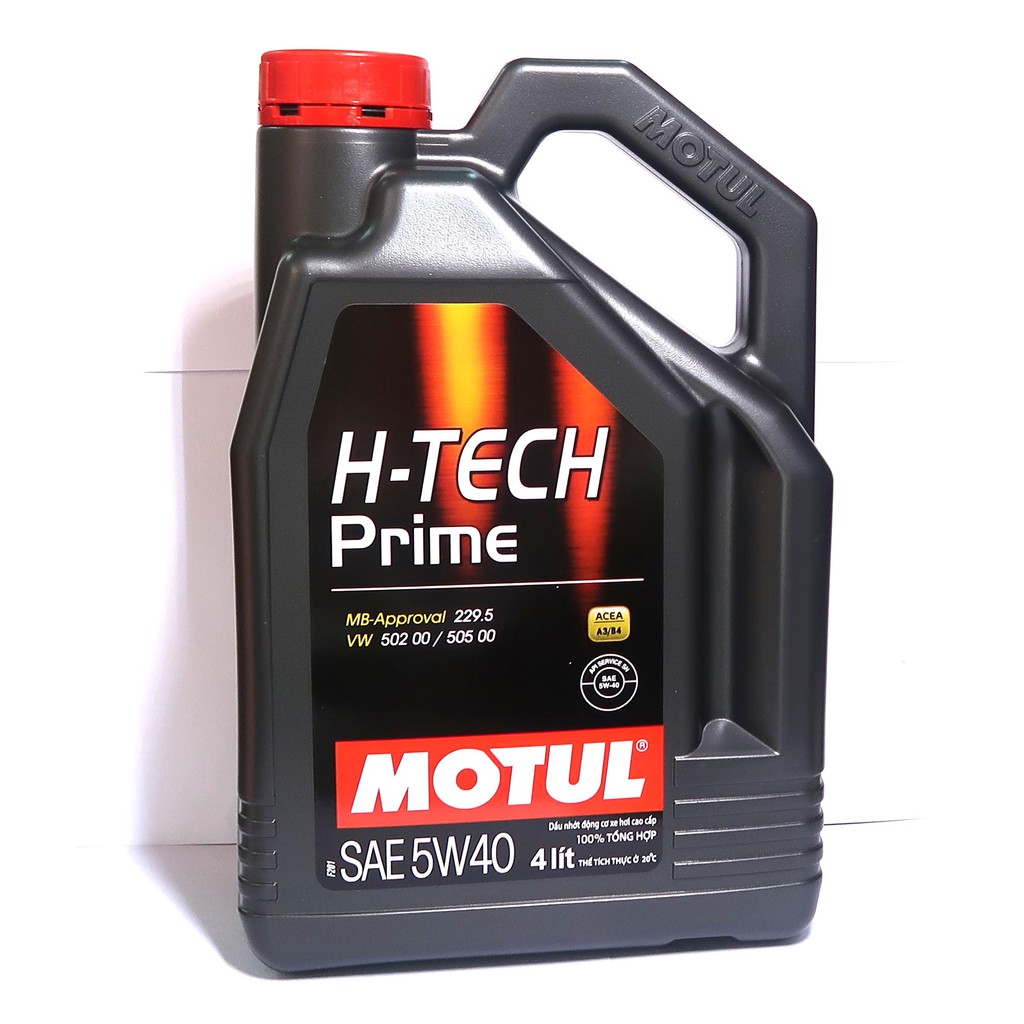 Motul H-Tech Prime 5W40 - Nhớt tổng hợp cho xe hơi máy xăng/ dầu cao cấp