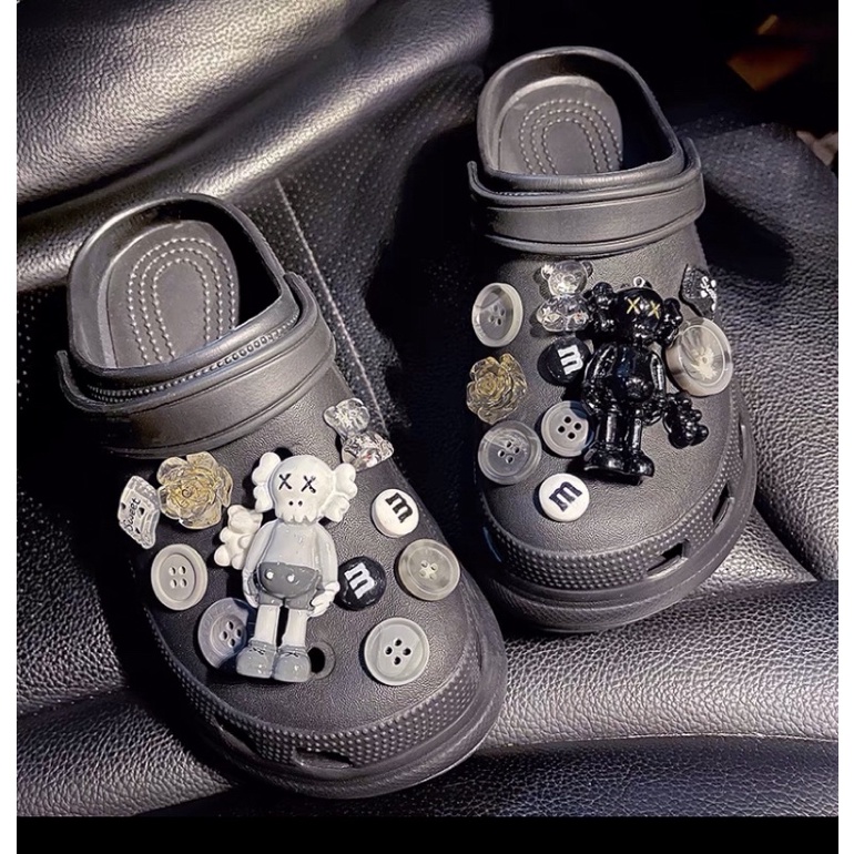 Set Sticker,Jibbitz,charm gấu và hoa, hoạt hình Tide