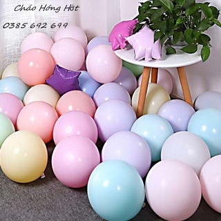 Combo bóng bay pastel size 10" các màu trang trí sinh nhật, tổ chức tiệc