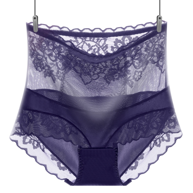 Quần lót AOWEINISI vải ren lưng cao nâng mông quyến rũ thời trang dành cho nữ