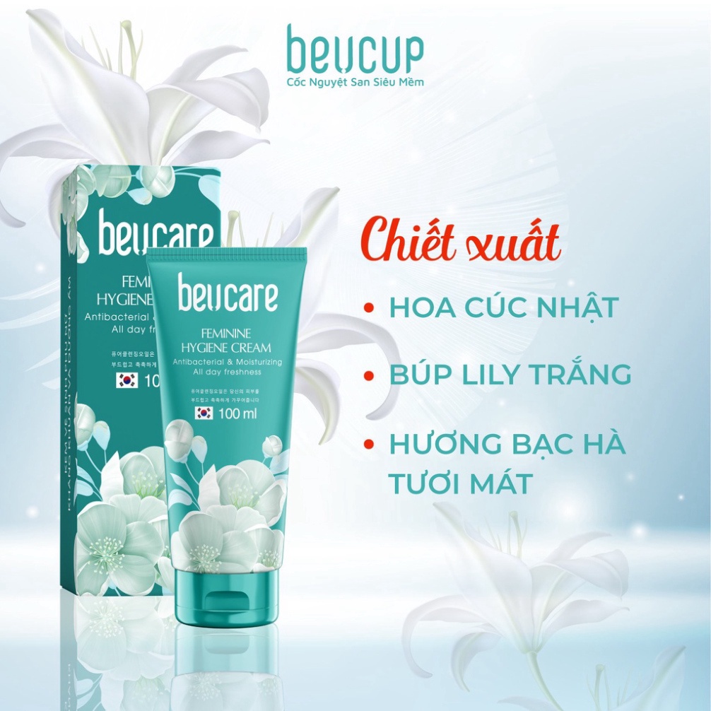 Dung dịch vệ sinh phụ nữ Beucare và vệ sinh cốc nguyệt san 100ml