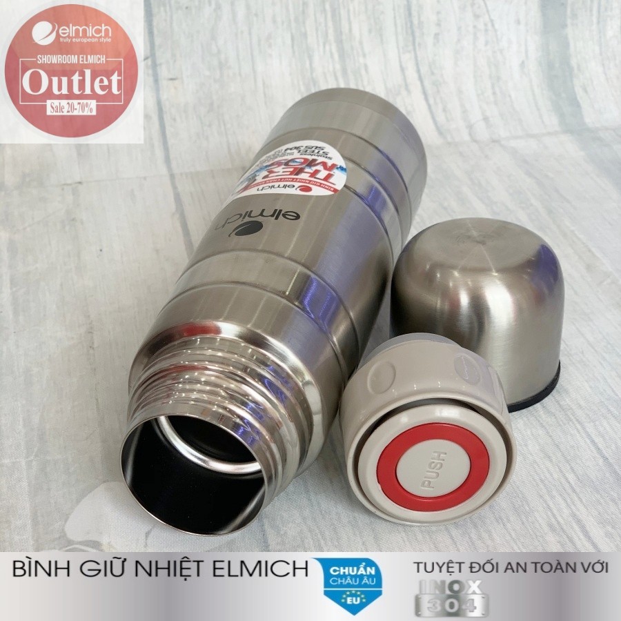 Bình Giữ Nhiệt Inox 304 Nóng 8h Lạnh 12h ELMICH EL 519x 500ml/750ml/1000ml