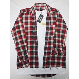 FLANNEL CARO ĐỎ