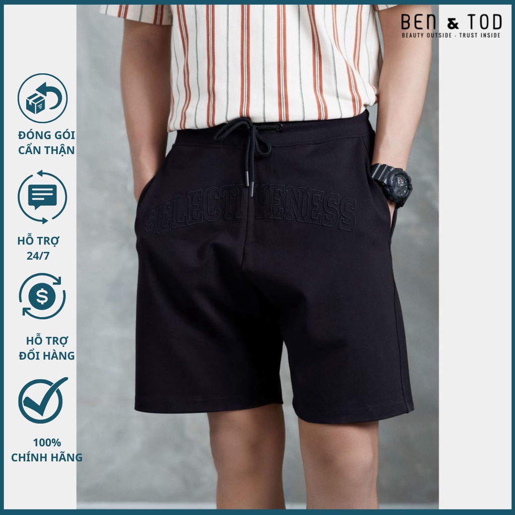 Quần đùi, quần short thun nam BEN & TOD 21032 cotton 100%, co giãn 4 chiều, thoáng mát