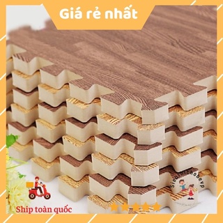 Combo 6 tấm Thảm xốp ghép sàn vân gỗ 60x60cm