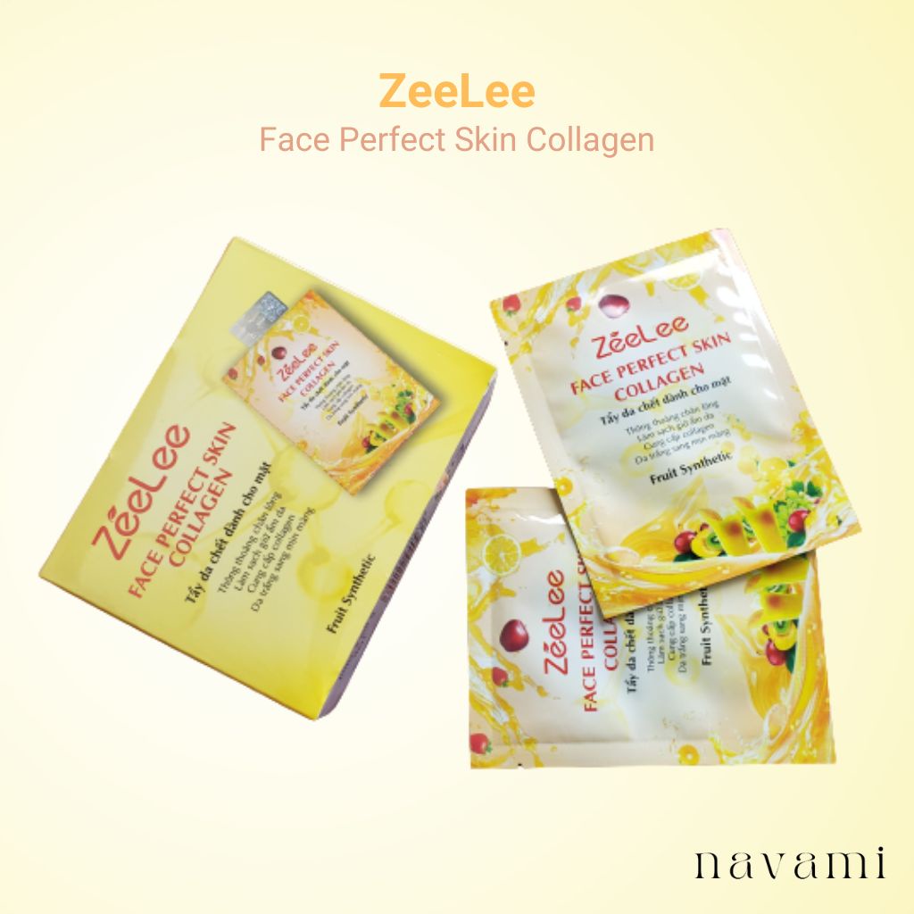 Tẩy da chết mặt ZeeLee Face Perfect Skin Collagen gói 30ml (ngẫu nhiên màu)