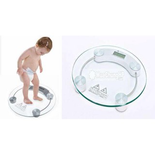 Cân điện tử sức khỏe mặt kính trong