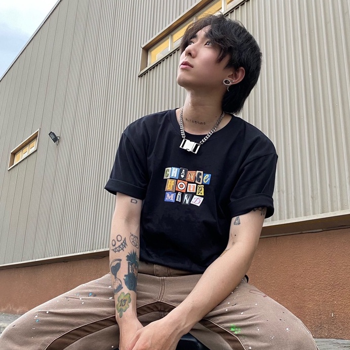 Áo thun PUNK Change Your Mind - Form rộng 2 màu Đen/Trắng