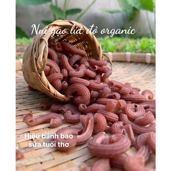 1Kg Nui ngũ sắc gạo lứt rau củ hữu cơ organic