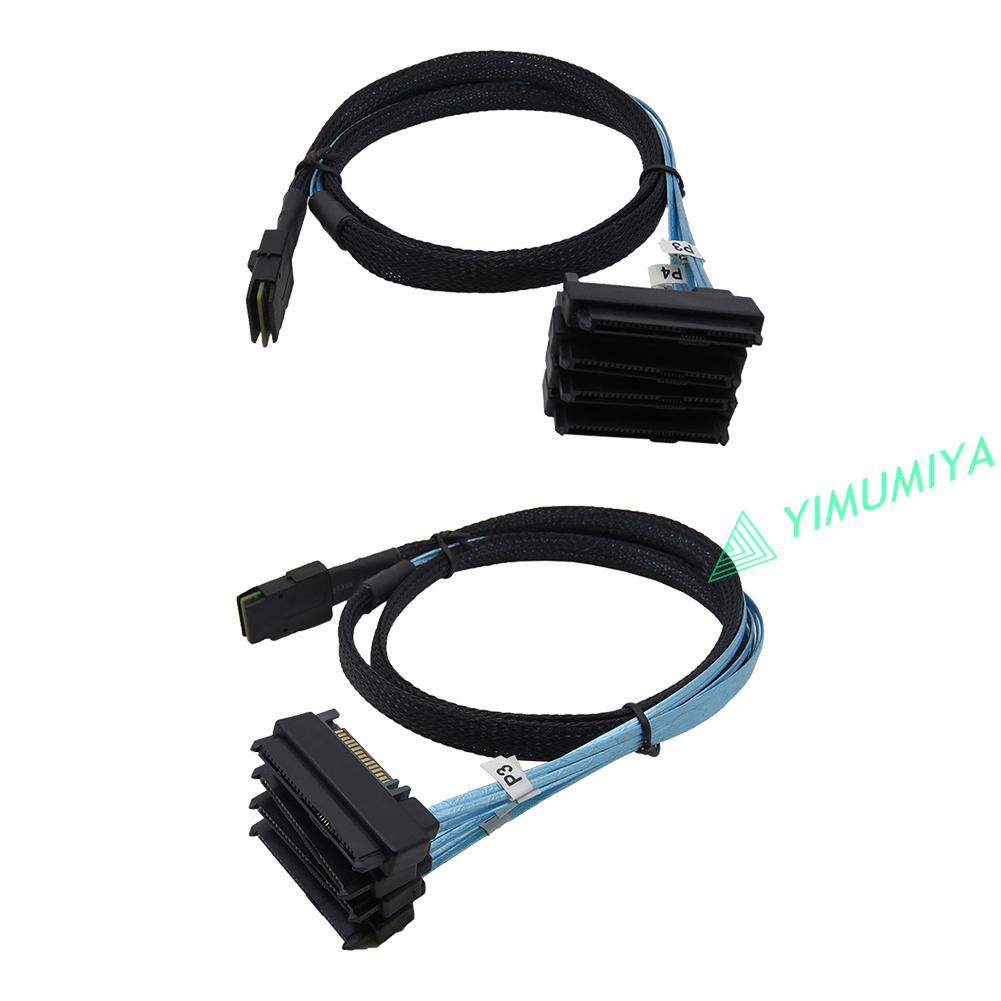 Dây Cáp Chuyển Đổi Sata Mini Sas 36 Pin Sff-8087 Sang 4 Sas 29 Pin Sff-8482 15p Sata