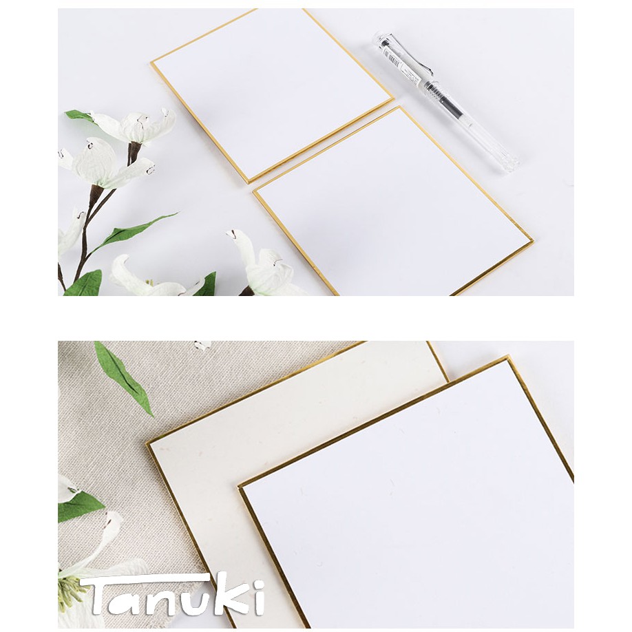 Bảng kí Shikishi viền vàng