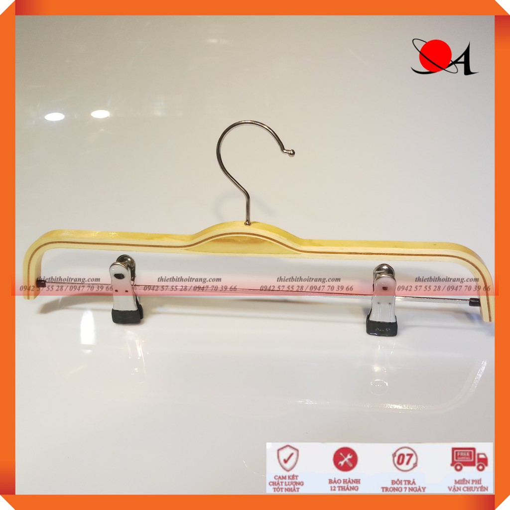 Bộ 5 Móc Kẹp Quần Gỗ Dán Cao Cấp(SPE-5KGTRE)