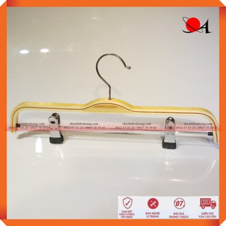 Bộ 5 móc kẹp quần gỗ dán cao cấp
