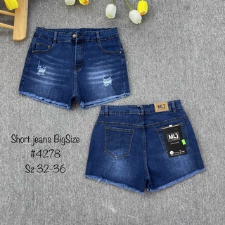 60-90kg Quần short jean giãn bigsize