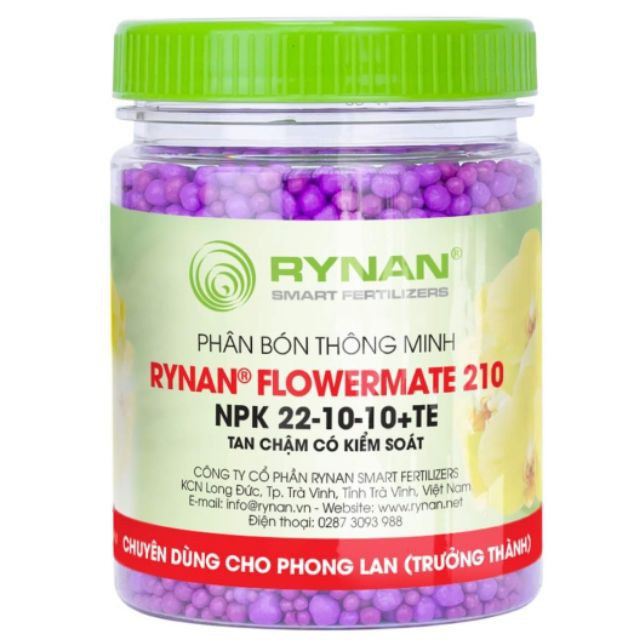 Phân bón thông minh Rynan có kiểm soát 120 ngày 22-10-10 150gr/hũ