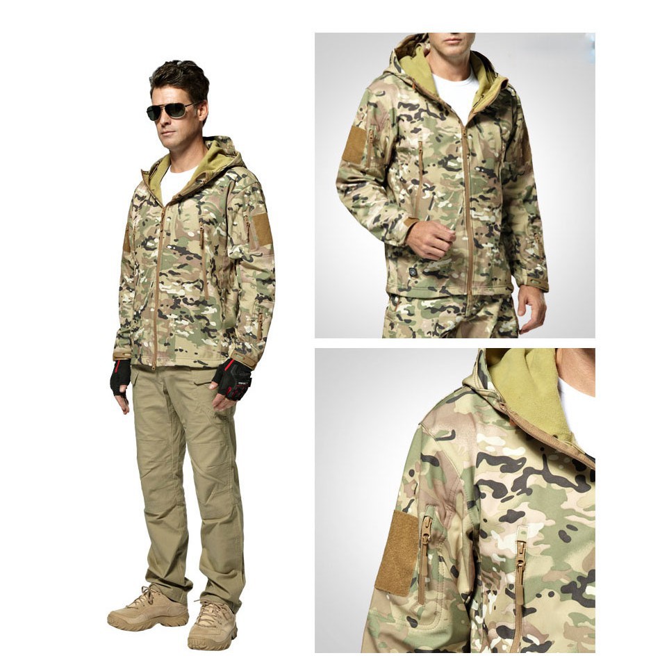 Áo khoác chống gió phong cách quân đội thời trang cho nam