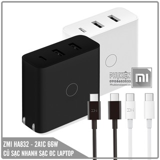 Củ sạc nhanh 65W ZMI HA832, 3 cổng hỗ trợ sạc Laptop