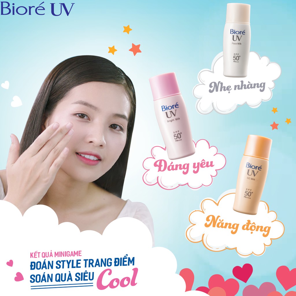 Kem Chống Nắng Biore UV Milk - Sữa Chống Nắng Biore UV Milk SPF50+ PA++++