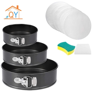 3pcs Spring Form Pan Set (6 Inch 8 Inch 10 Inch)