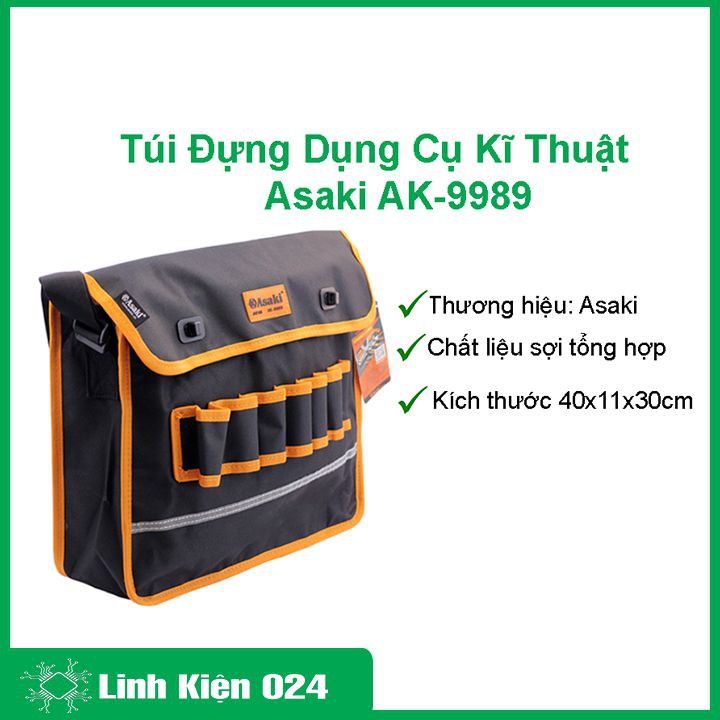 Túi Đựng Dụng Cụ Kĩ Thuật Asaki AL-9989