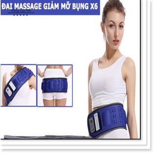 Đai massage giảm mỡ bụng HCR-X6, loại không dây dùng pin sạc - phiên bản mới 2020