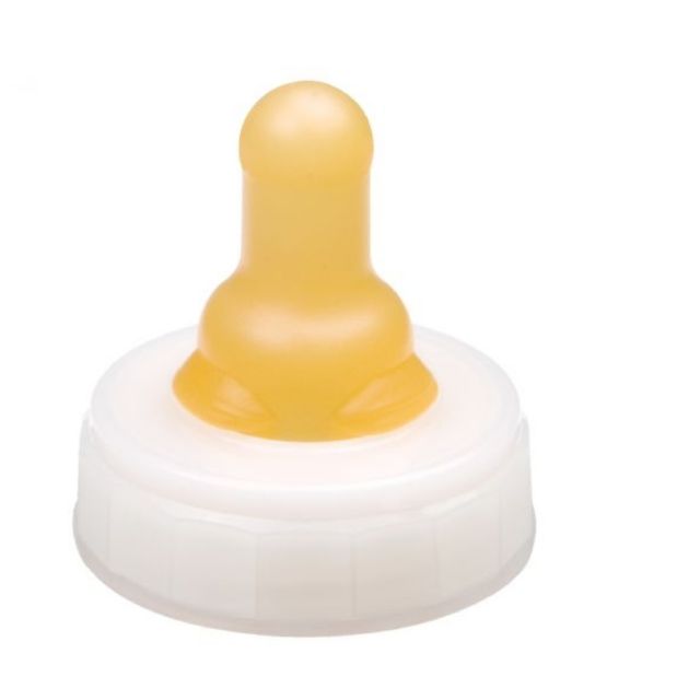 Set núm ti silicone cổ nhỏ tặng kèm bình sữa Medela 35ml